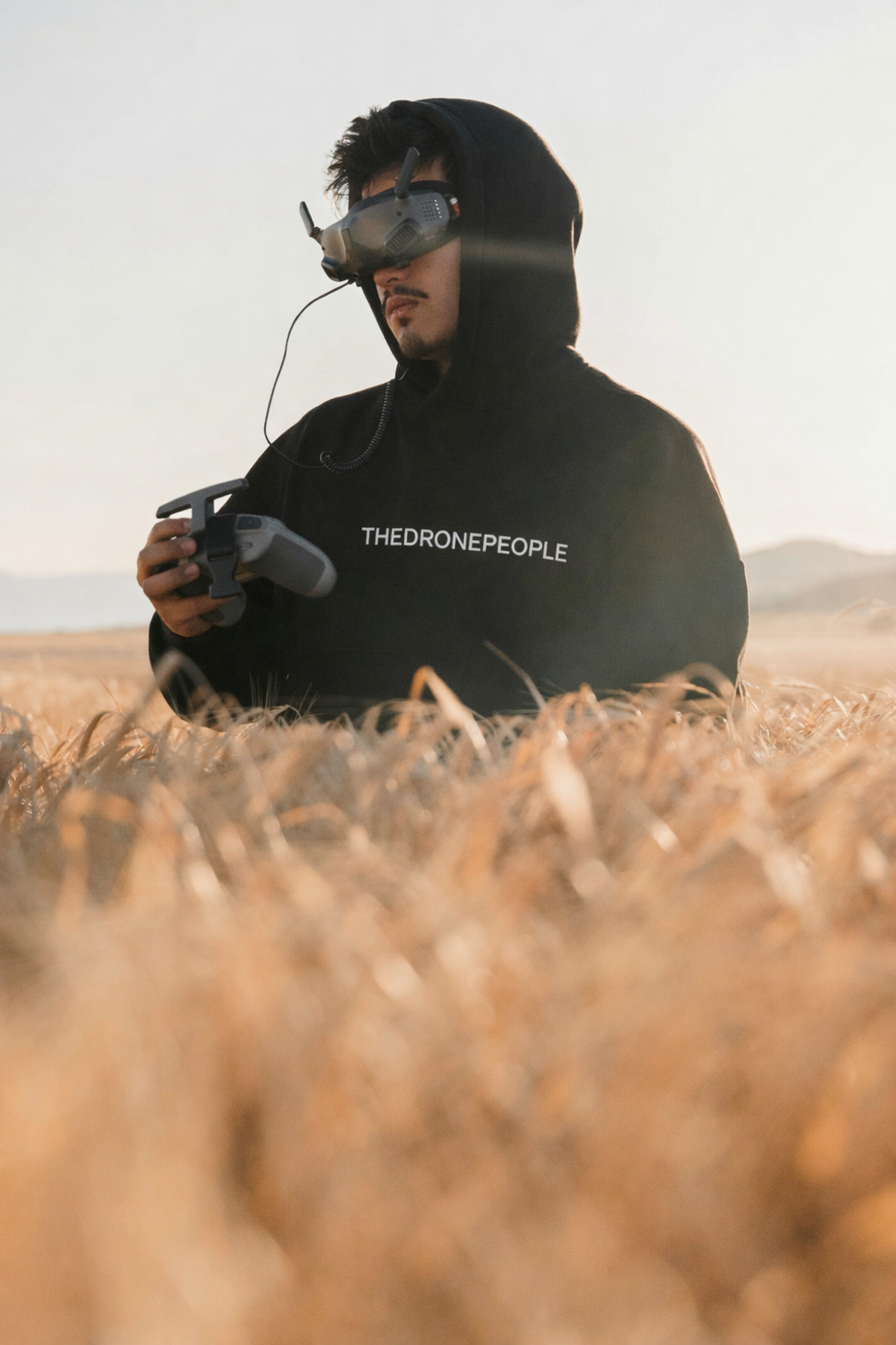 CAA approved drone pilot operating aerial survey on site
